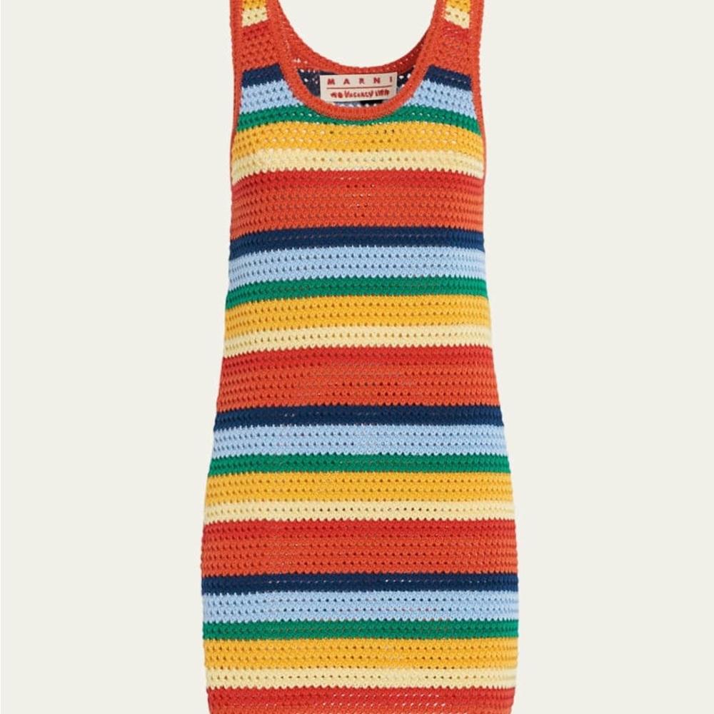 Marni Colorful Striped Knit Dress No Vacancy Inn collection